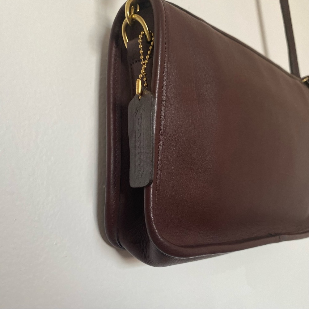 Vintage Coach Basic Bag No. 9455 Mahogany Brown Costa Rica Leather MINT CONDITIO - Picture 3 of 10